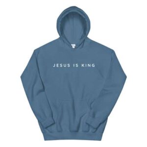 Jesus Is King Hoodie By Kanye West Blue