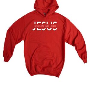 Jesus The Way The Truth The Life Hoodie Red